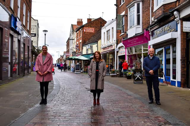 Theresa Workman, activities co-ordinator and Jonathan Lee, Townscape Heritage officer