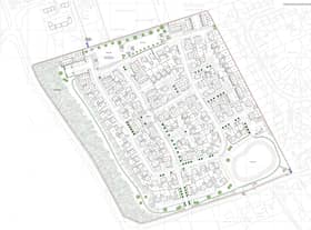 A plan of the new homes planned for North Thorseby.