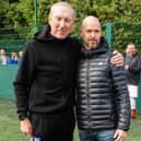 Terry Butcher and Erik ten Hag support The Salvation Army's Partnership Trophy football tournament. Photograph by Peter Powell.