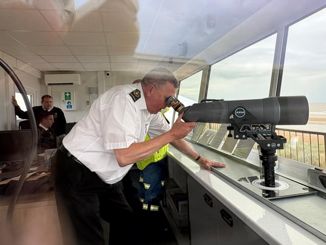 The multi-agency training operation took place along the Lincolnshire Coast