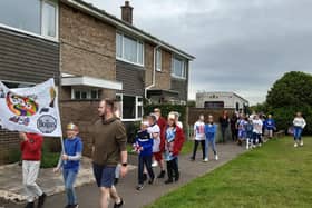 Tattershall primary school's Jubilee parade