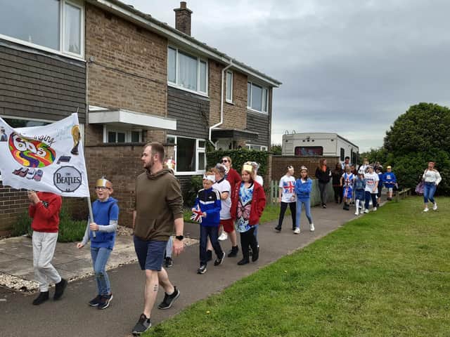 Tattershall primary school's Jubilee parade