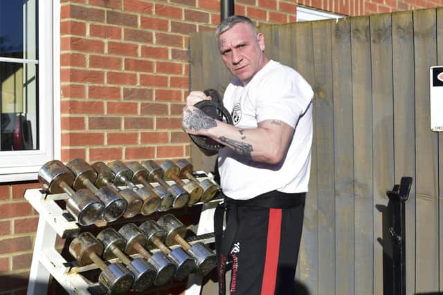 John Stephenson, of Donington, with some of his equipment.
