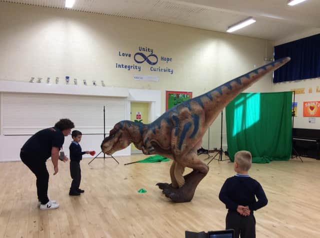 Meeting the children.
