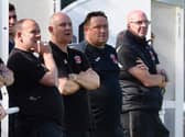 Chris Rawlinson (centre) has overseen four league wins in a row.