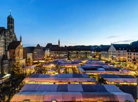 Christkindlesmarkt in Nuremberg, one of Bavaria's major Christmas markets