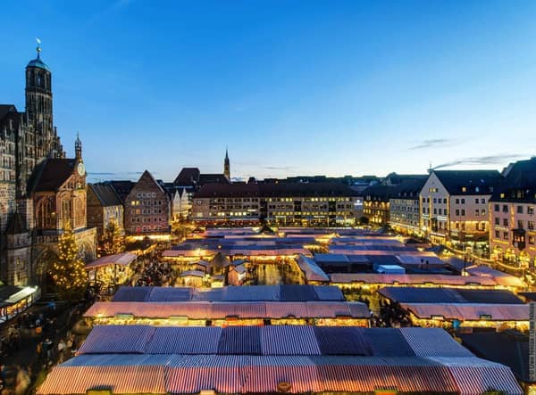 Christkindlesmarkt in Nuremberg, one of Bavaria's major Christmas markets