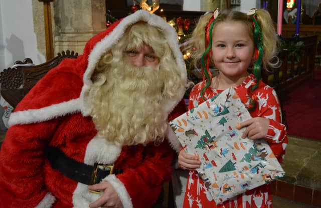 Jasmine Beard paid a visit to Santa