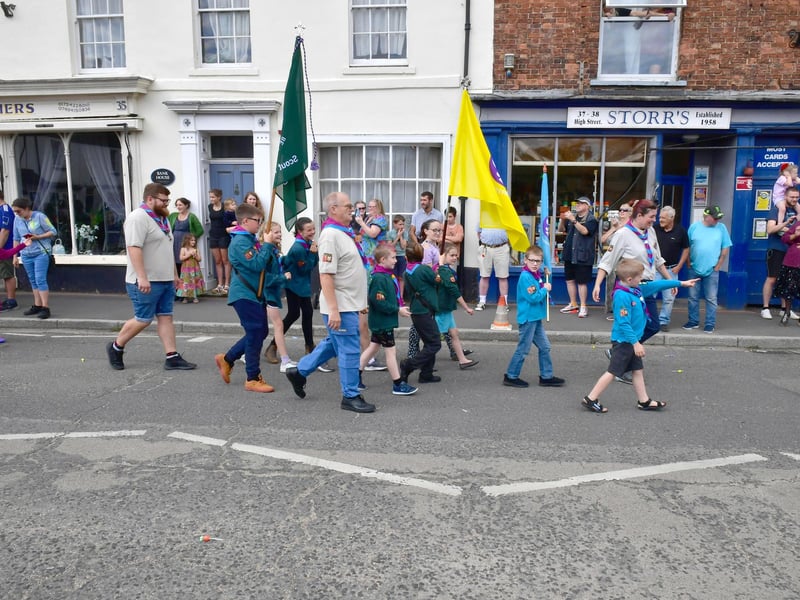 Local groups in the Wainfleet Weekend parade.