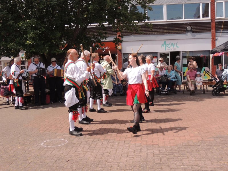 Kesteven Morris in the hot Saturday sunshine in Riverside Precinct.