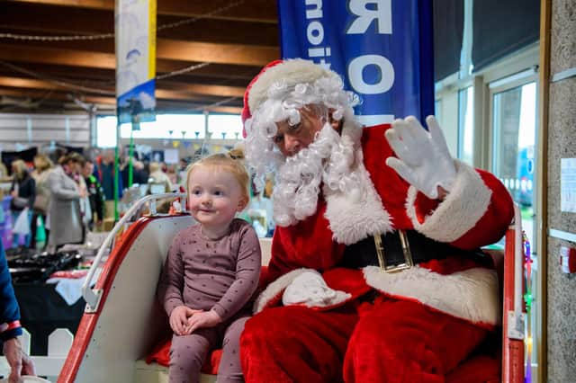 Santa Claus will be meeting children at the Food & Gift Fair at the Lincolnshire Showground