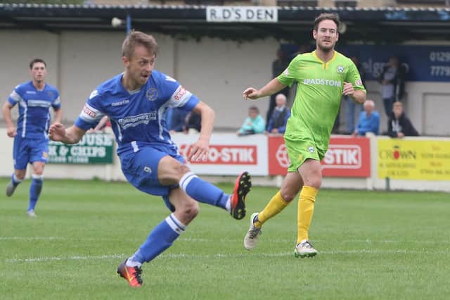 Bradley Grayson, pictured during his time with Buxton, has returned to Gainsborough.