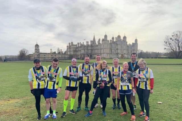 Members off the Boston Community Runners at the Burghley 7.