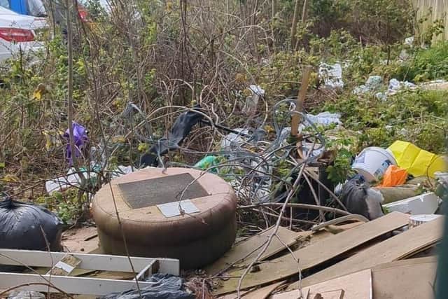 The flytipping and litter on the site off Station Road had got out of hand.