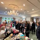 Shoppers at the Marie Curie Christmas Bazaar