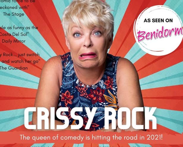 Crissy Rock is performing soon at venues in Gainsborough and Scunthorpe.