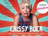 Crissy Rock is performing soon at venues in Gainsborough and Scunthorpe.
