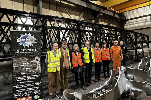 Coun Paul Lee, chairman Coun Stephen Bunney, Coun Elizabeth Hillman, Coun Ian Willox, Luke Matthews, Liz Gabey, Royston Bingham and James Bingham