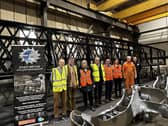 Coun Paul Lee, chairman Coun Stephen Bunney, Coun Elizabeth Hillman, Coun Ian Willox, Luke Matthews, Liz Gabey, Royston Bingham and James Bingham