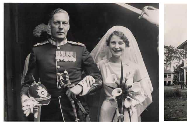 Capt Bruce married Diana Hance, an actress 20 years his junior, after a whirlwind courtship. Their married quarters bungalow in Port Dickson, Malaya.