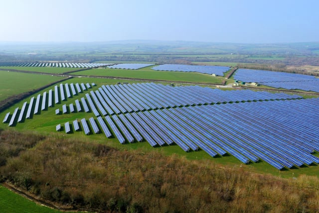 The Beacon Fen solar park is estimated to generate enough renewable power for 130,000 homes a year. (File photo) Photo: Low Carbon
