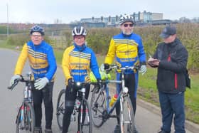 Gainsborough Aegir Cycling Club members at the start of the Speed Juding Event.