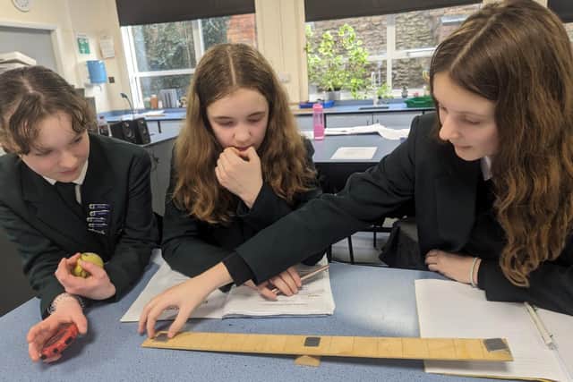 Science students at Kesteven and Sleaford High School (pictured here) are to get a new £90,000 classroom lab thanks to a grant from the Wolfson Foundation. Photo: KSHS)