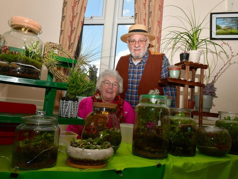 Jim Barley and Jean Hendry of Little Garden Terrariums, Cranwell.