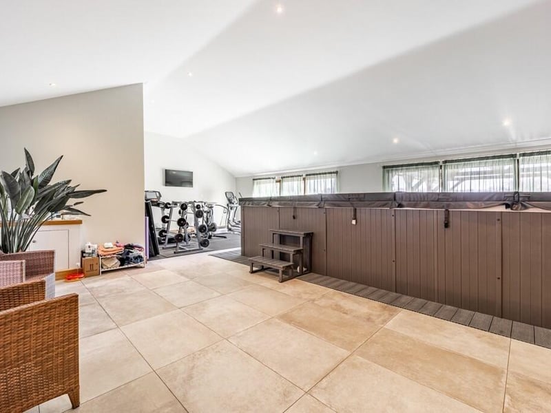 The home spa complex.