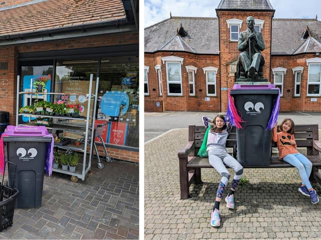 A spot of shopping and taking a break outside the town hall.
