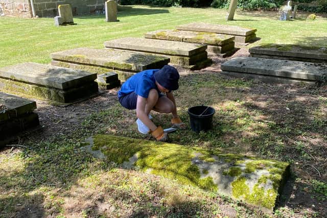 QEGS volunteers help out at Langton church.