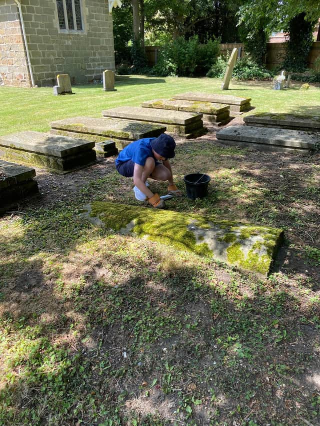 QEGS volunteers help out at Langton church.
