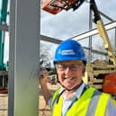 Dr Spencer signing the steel