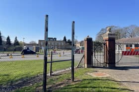 Signs have been removed at RAF Scampton.