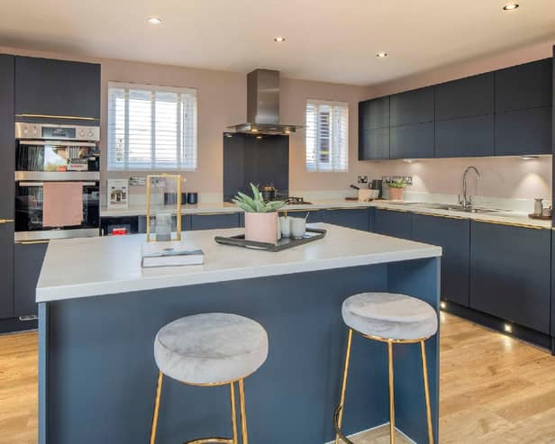 BN - A typical kitchen at a Barratt Homes' at Bourne property