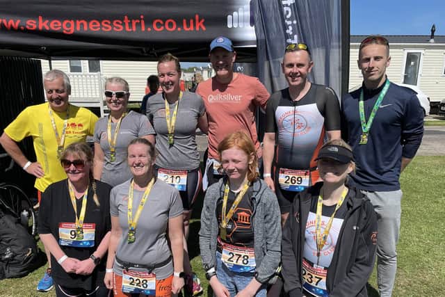 Pictured are (back row, from left) Martin Simmons, Amber Spiers, Vicki Bush, Kyle Campbell, Lee St Quinton, Michael Morley, (front, from left) Sue Simmons, Michyla Clark, Reuben Brunton, Claire Draper.