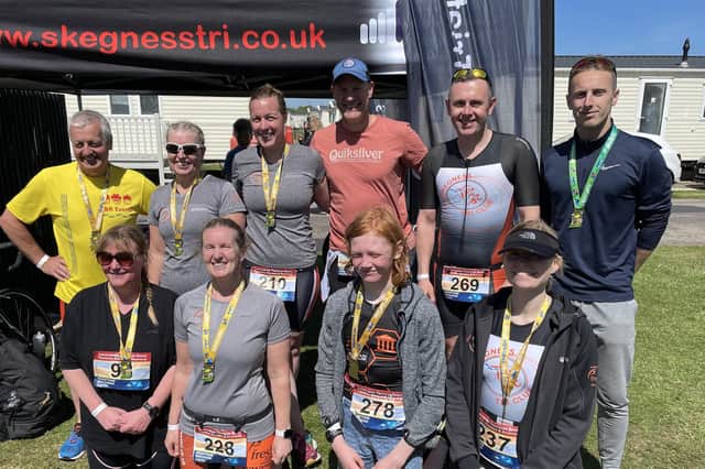 Pictured are (back row, from left) Martin Simmons, Amber Spiers, Vicki Bush, Kyle Campbell, Lee St Quinton, Michael Morley, (front, from left) Sue Simmons, Michyla Clark, Reuben Brunton, Claire Draper.