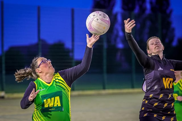 Boston Netball League action.