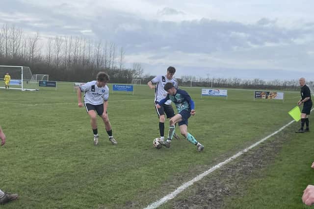 Louth v Shirebrook match action from Saturday.