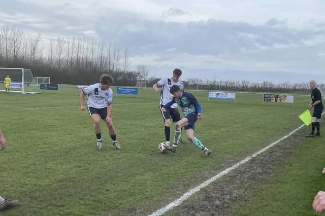 Louth v Shirebrook match action from Saturday.