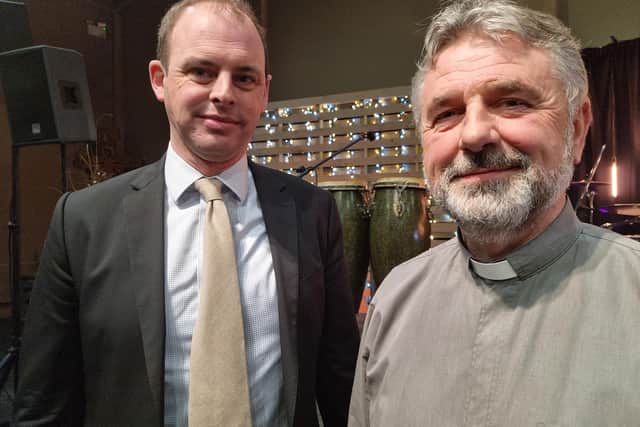 MP Matt Warman with the Rev David Middleton OSL.