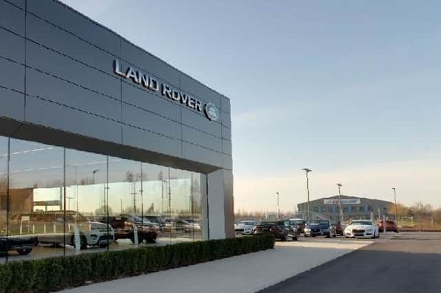 The Land Rover dealership at Kirton.