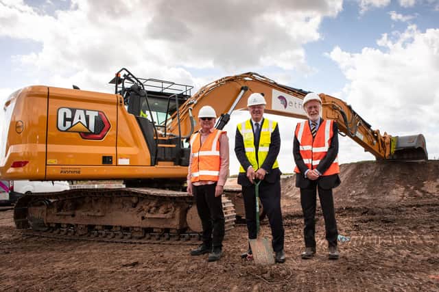 Greg Bacon, Sir Edward Leigh MP and Coun Owen Bierley