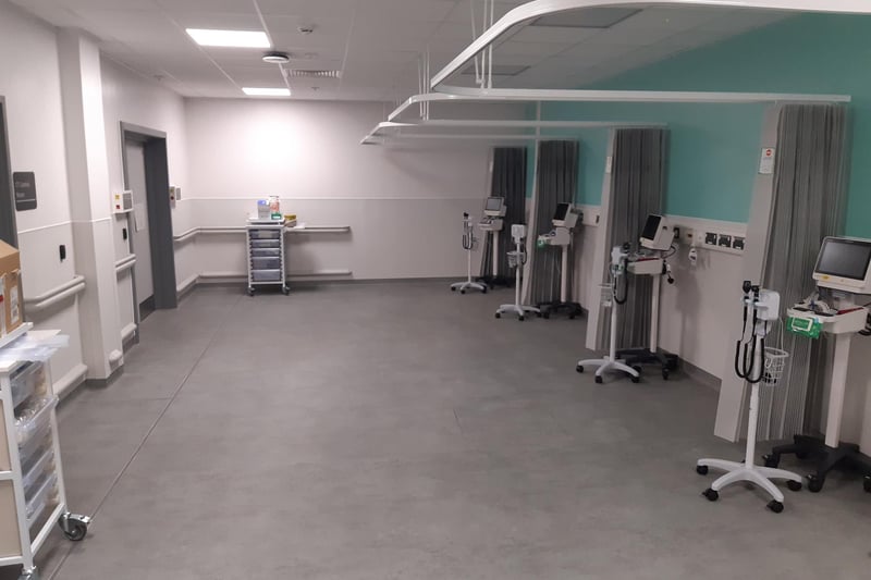 A temporary area for children to be assessed and treated. This will, once phase two is complete, be used for x-ray and CT scans.