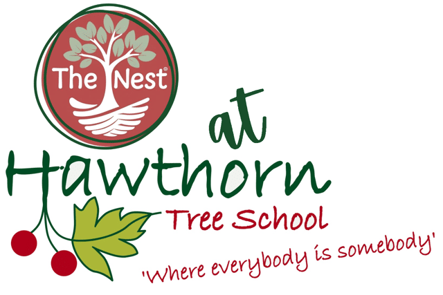 The logo developed for The Nest provision at Hawthorn Tree School, Boston.