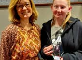 Taya White (right), was awarded the Young Performer of the Year by STARS Chair, Joanne Bowen
