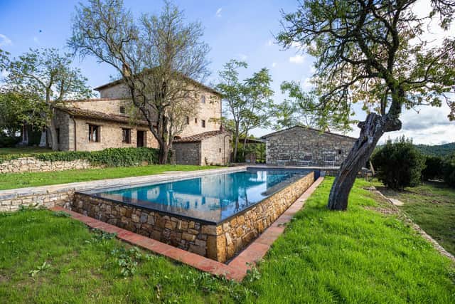 The pool at Villa Vedetta, Tuscany (photo: Martino Balestreri)