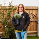 Sophia Barnes, of Sleaford, during the project to create a garden for a women's refuge.