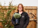 Sophia Barnes, of Sleaford, during the project to create a garden for a women's refuge.