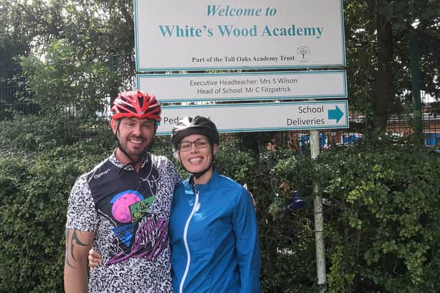 Jeanette McGhee and Stu Graham are gearing up a coast-to-coast tandem ride to raise money for a Gainsborough school.